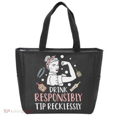 Retro Bartending Saying Mixologist Barkeeper & Bartender Tote Bag