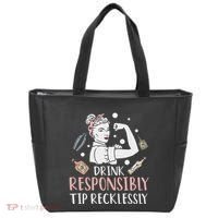 Retro Bartending Saying Mixologist Barkeeper & Bartender Tote Bag thumb 0