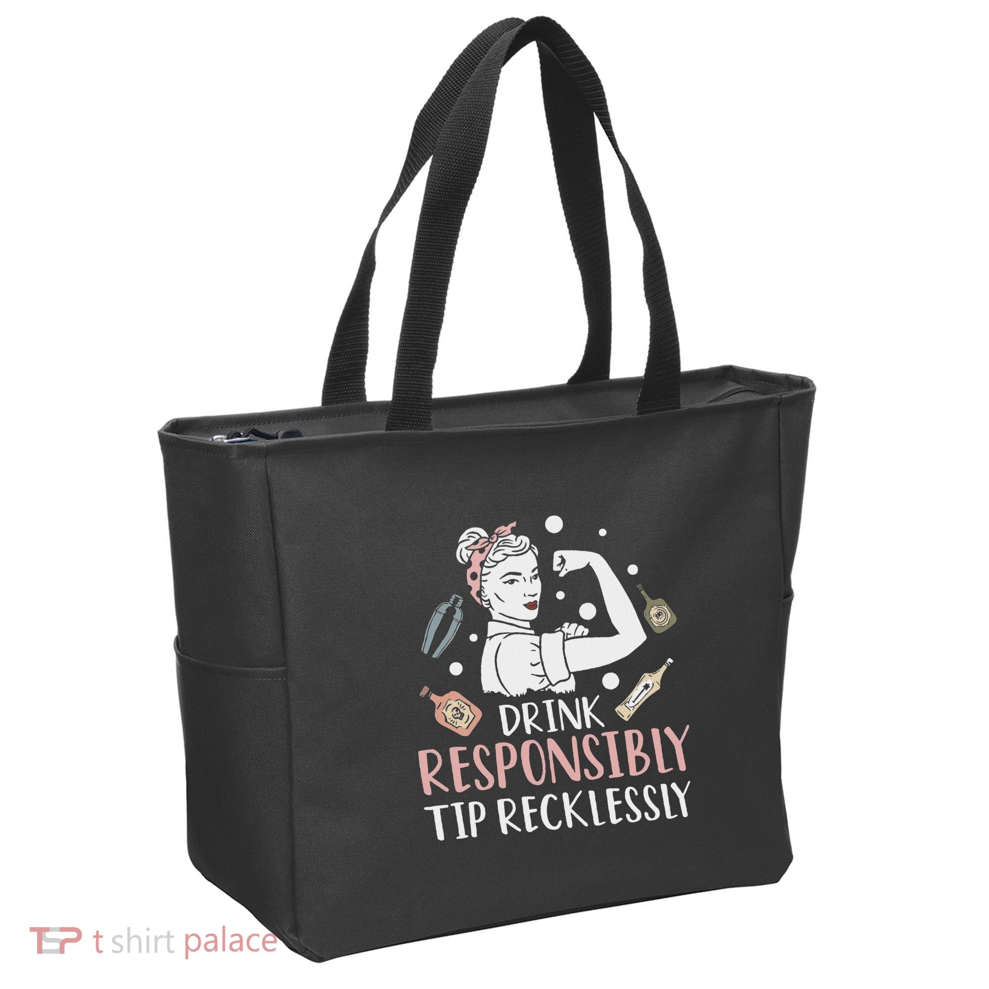 Retro Bartending Saying Mixologist Barkeeper & Bartender Tote Bag