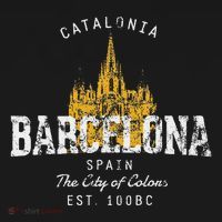 Retro Barcelona Spain Vintage T-Shirt thumb 7