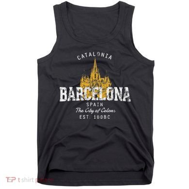 Retro Barcelona Spain Vintage Tank Top