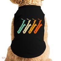 Retro Baritone Saxophone Gift For Bari Saxophonist Gift Doggie Tank thumb 0