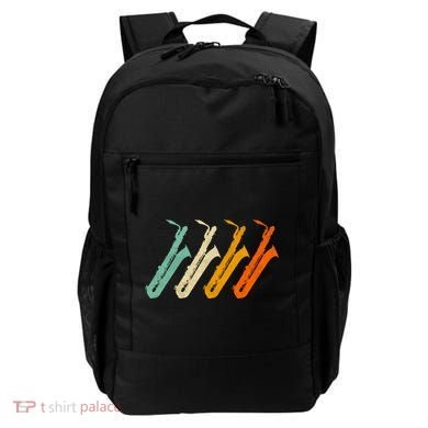 Retro Baritone Saxophone Gift For Bari Saxophonist Gift Backpack