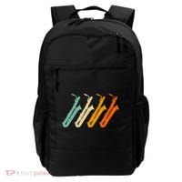 Retro Baritone Saxophone Gift For Bari Saxophonist Gift Backpack thumb 0