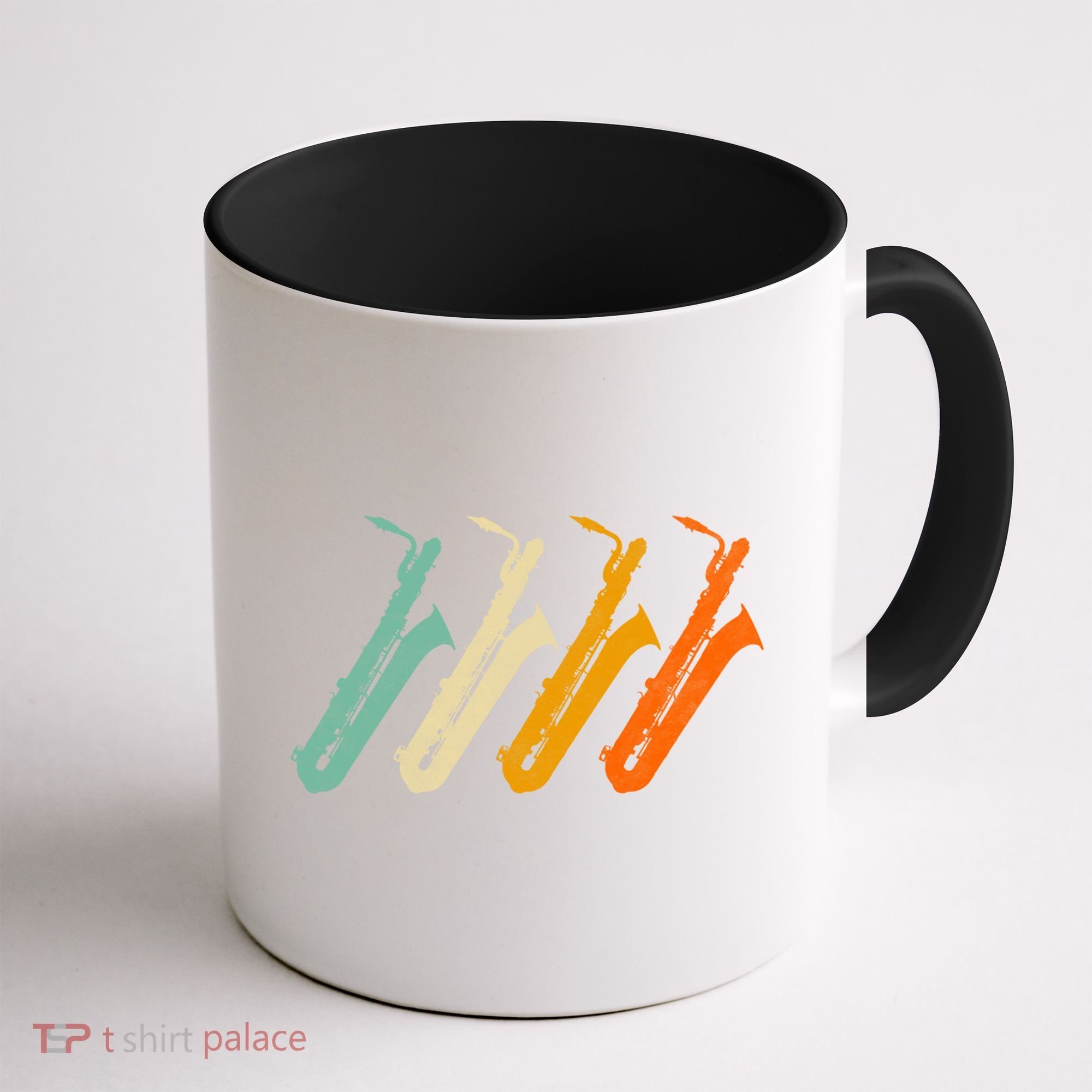 Retro Baritone Saxophone Gift For Bari Saxophonist Gift Coffee Mug