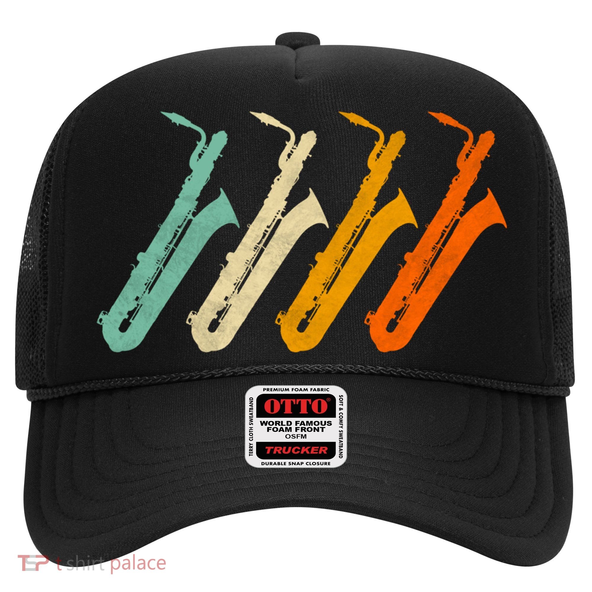 Retro Baritone Saxophone Gift For Bari Saxophonist Gift Hat