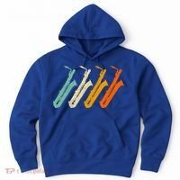 Retro Baritone Saxophone Gift For Bari Saxophonist Gift Hoodie thumb 0