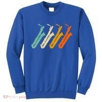 Retro Baritone Saxophone Gift For Bari Saxophonist Gift Sweatshirt thumb 0