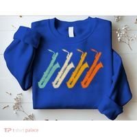 Retro Baritone Saxophone Gift For Bari Saxophonist Gift Sweatshirt thumb 2