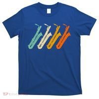 Retro Baritone Saxophone Gift For Bari Saxophonist Gift T-Shirt thumb 0