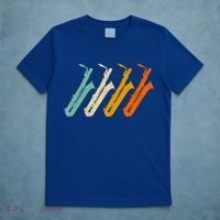 Retro Baritone Saxophone Gift For Bari Saxophonist Gift T-Shirt thumb 5