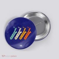 Retro Baritone Saxophone Gift For Bari Saxophonist Gift Button thumb 0