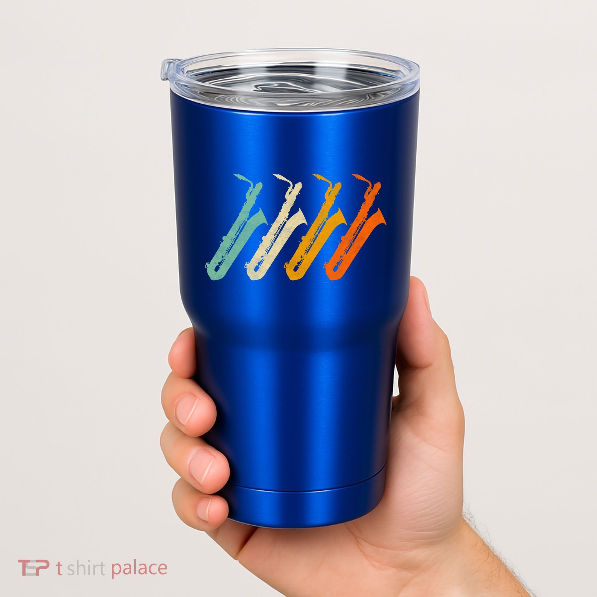 Retro Baritone Saxophone Gift For Bari Saxophonist Gift Tumbler