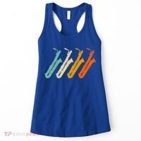 Retro Baritone Saxophone Gift For Bari Saxophonist Gift Women's Tank Top thumb 0