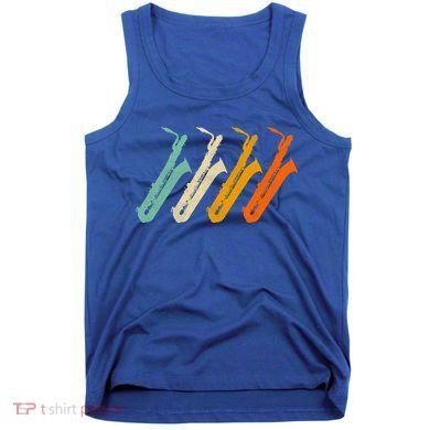 Retro Baritone Saxophone Gift For Bari Saxophonist Gift Tank Top