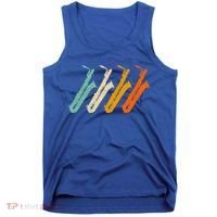 Retro Baritone Saxophone Gift For Bari Saxophonist Gift Tank Top thumb 0