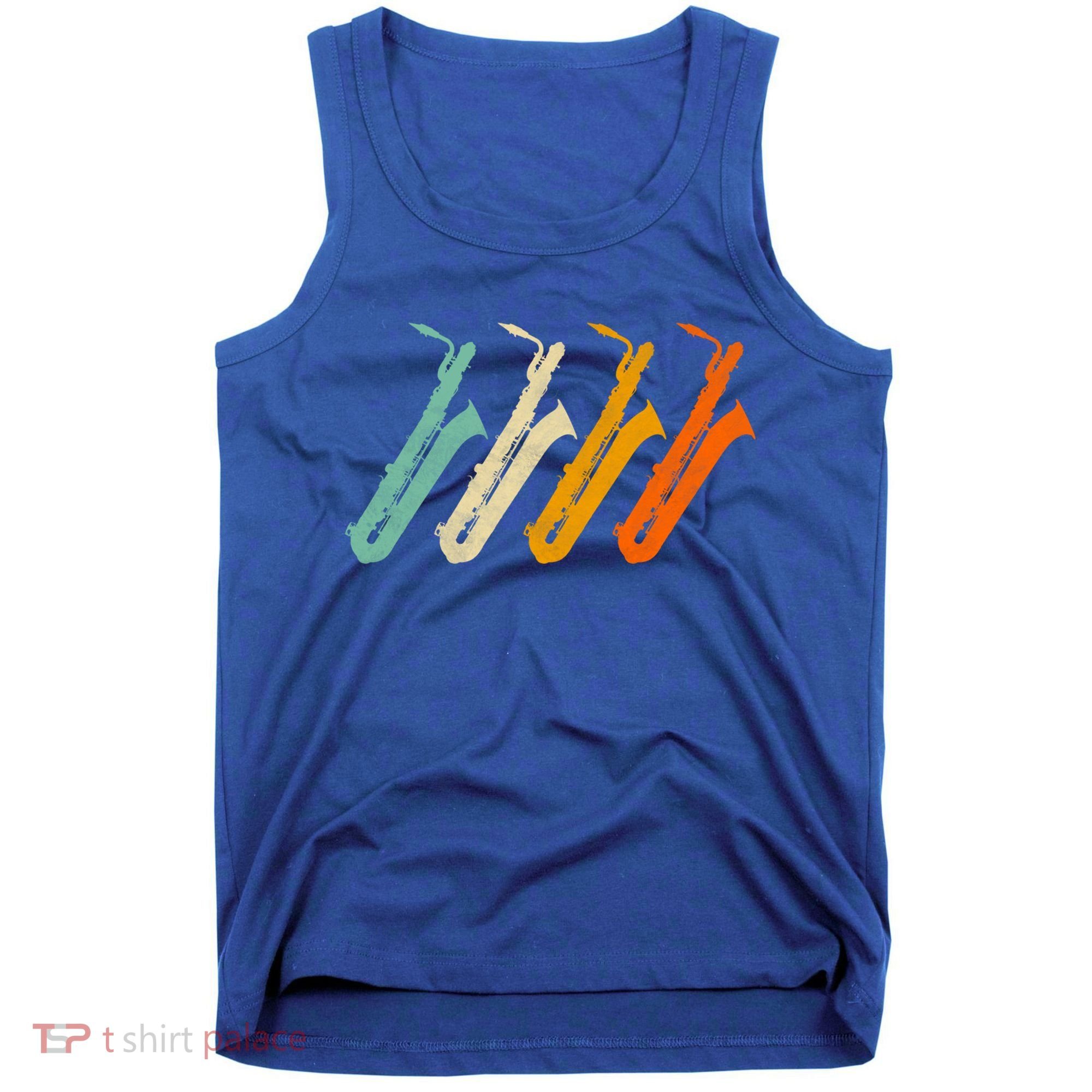 Retro Baritone Saxophone Gift For Bari Saxophonist Gift Tank Top
