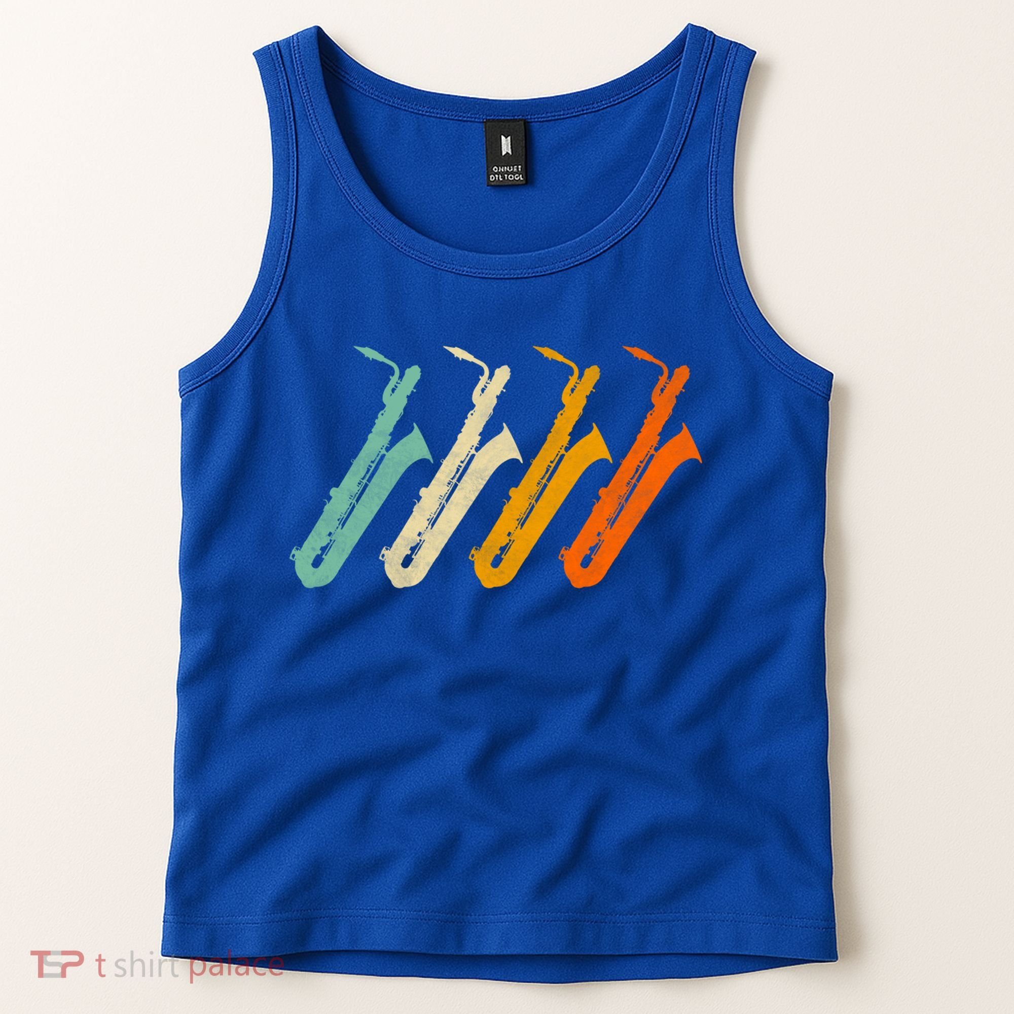 Retro Baritone Saxophone Gift For Bari Saxophonist Gift Tank Top