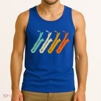 Retro Baritone Saxophone Gift For Bari Saxophonist Gift Tank Top thumb 3