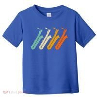 Retro Baritone Saxophone Gift For Bari Saxophonist Gift Toddler T-Shirt thumb 0