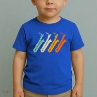 Retro Baritone Saxophone Gift For Bari Saxophonist Gift Toddler T-Shirt thumb 2