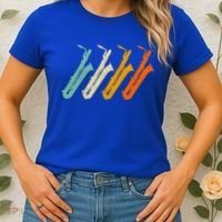 Retro Baritone Saxophone Gift For Bari Saxophonist Gift Women's T-Shirt thumb 2