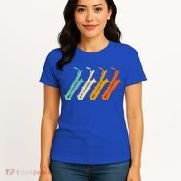Retro Baritone Saxophone Gift For Bari Saxophonist Gift Women's T-Shirt thumb 4