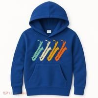 Retro Baritone Saxophone Gift For Bari Saxophonist Gift Kids Hoodie thumb 0
