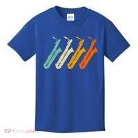 Retro Baritone Saxophone Gift For Bari Saxophonist Gift Kids T-Shirt thumb 0