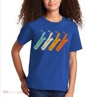 Retro Baritone Saxophone Gift For Bari Saxophonist Gift Kids T-Shirt thumb 2