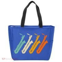 Retro Baritone Saxophone Gift For Bari Saxophonist Gift Tote Bag thumb 0