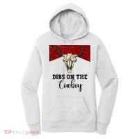 Retro Bull Skull Dibs On The Cowboy Western Country Cowboy Gift Women's Hoodie thumb 0