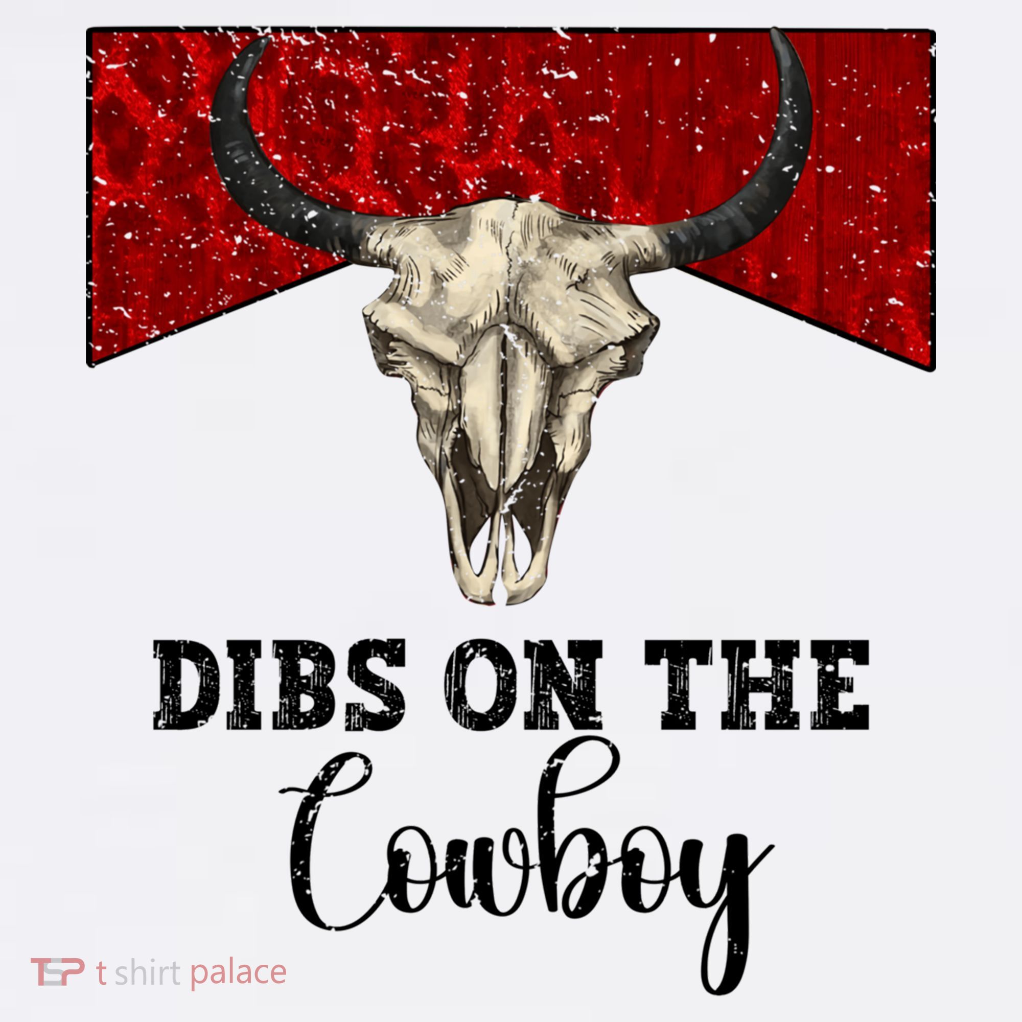 Retro Bull Skull Dibs On The Cowboy Western Country Cowboy Gift Women's Tank Top