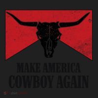 Retro Bull Skull Western Life Makes America A Cow Again Gift Women's Sweatshirt thumb 2