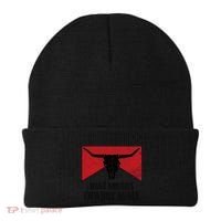Retro Bull Skull Western Life Makes America A Cow Again Gift Beanie thumb 0