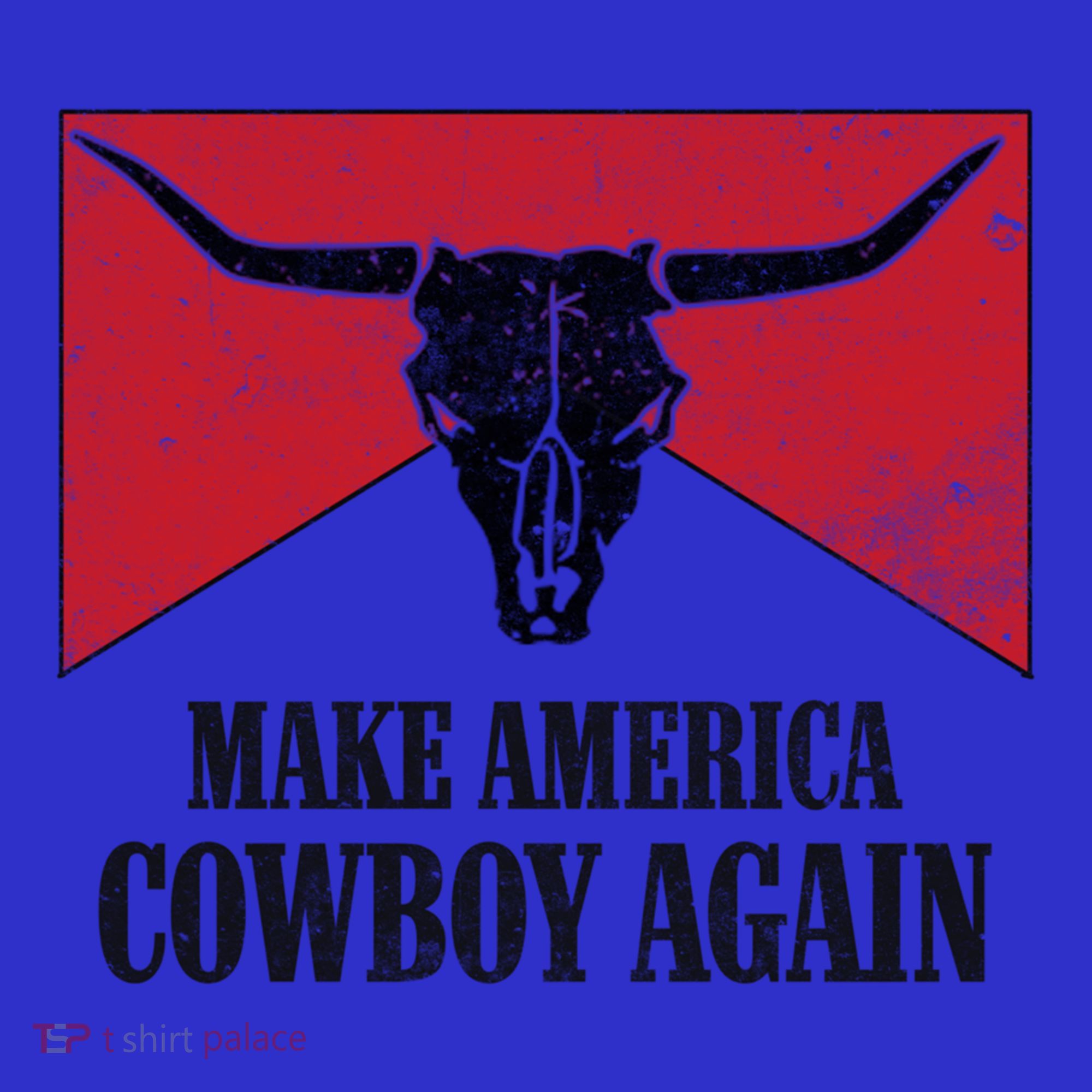 Retro Bull Skull Western Life Makes America A Cow Again Gift Mousepad