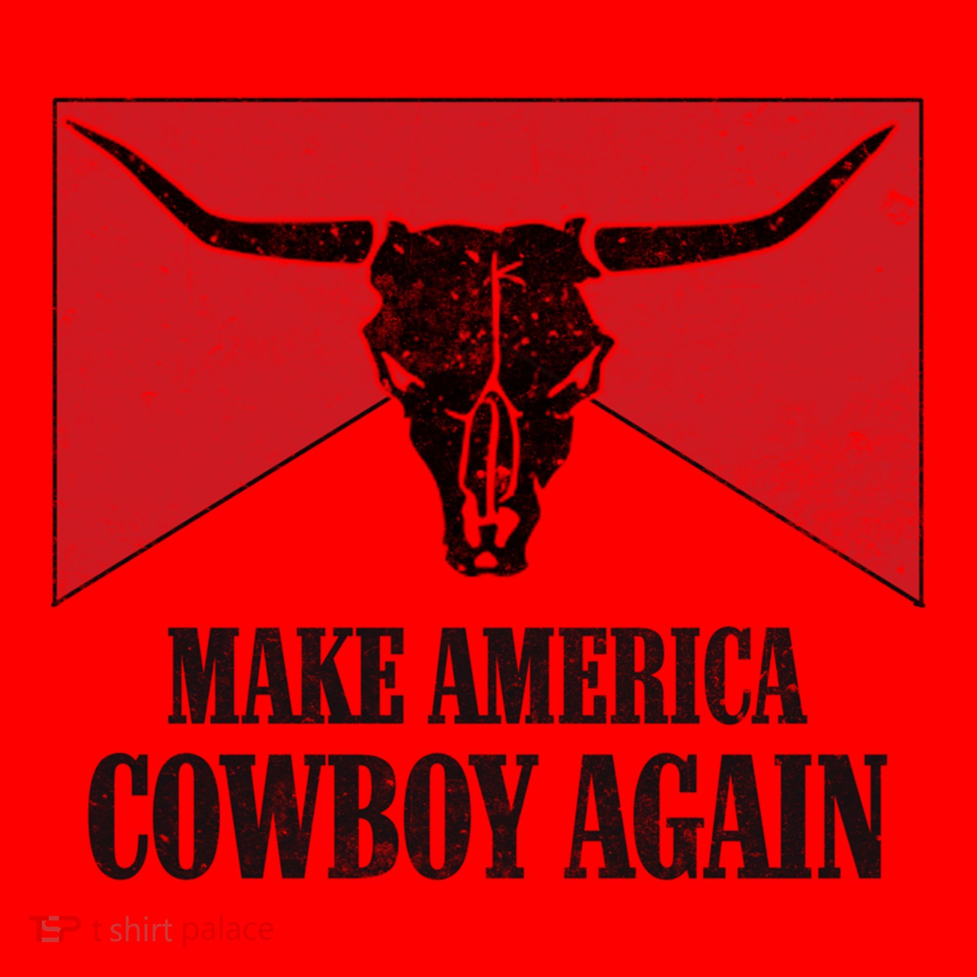 Retro Bull Skull Western Life Makes America A Cow Again Gift Santa Hat