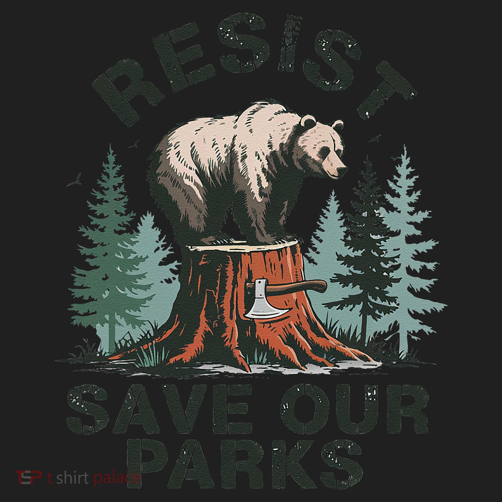 Resist Bear - Save Our Parks Wildlife Protection Women Women's Sweatshirt