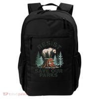 Resist Bear - Save Our Parks Wildlife Protection Women Backpack thumb 0