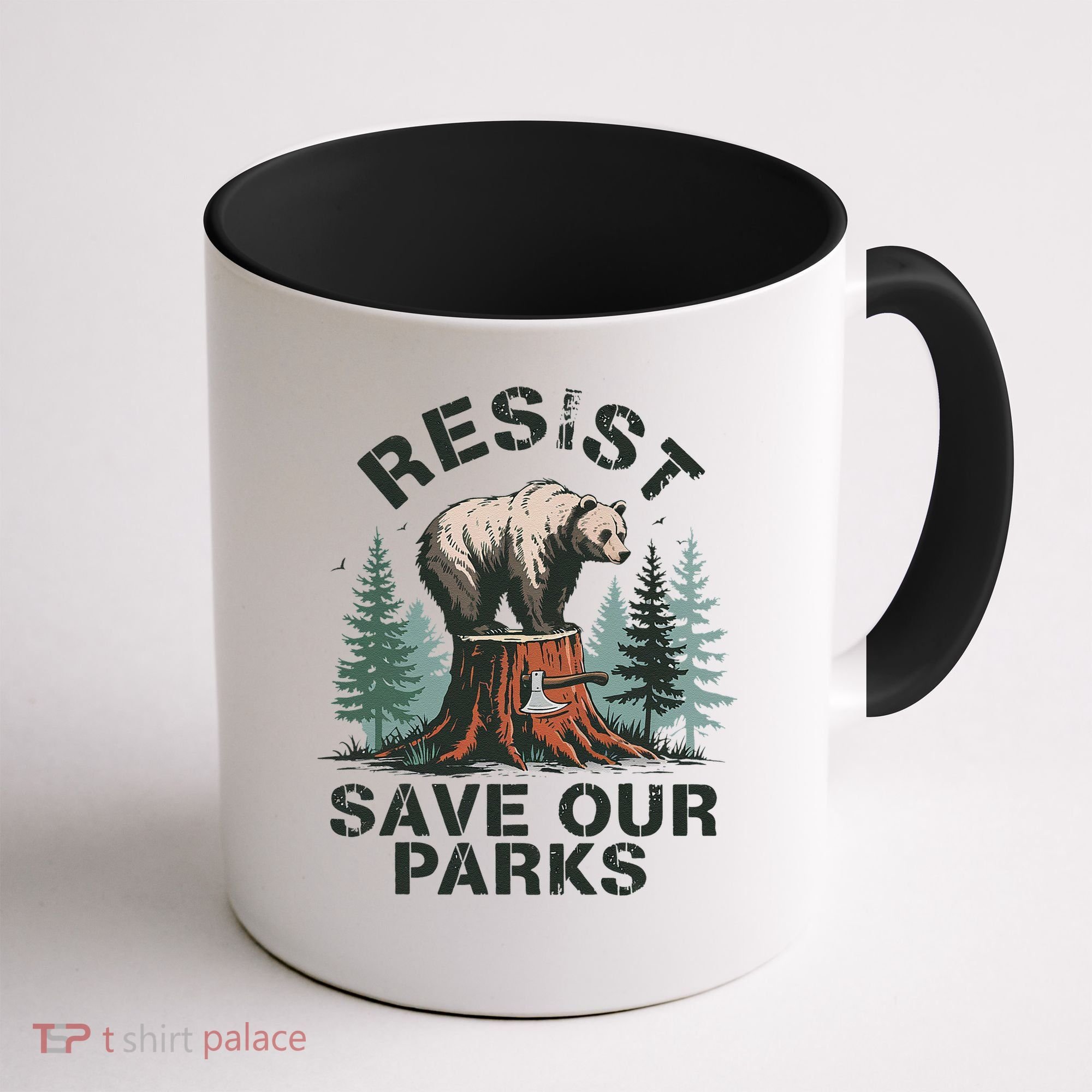 Resist Bear - Save Our Parks Wildlife Protection Women Coffee Mug