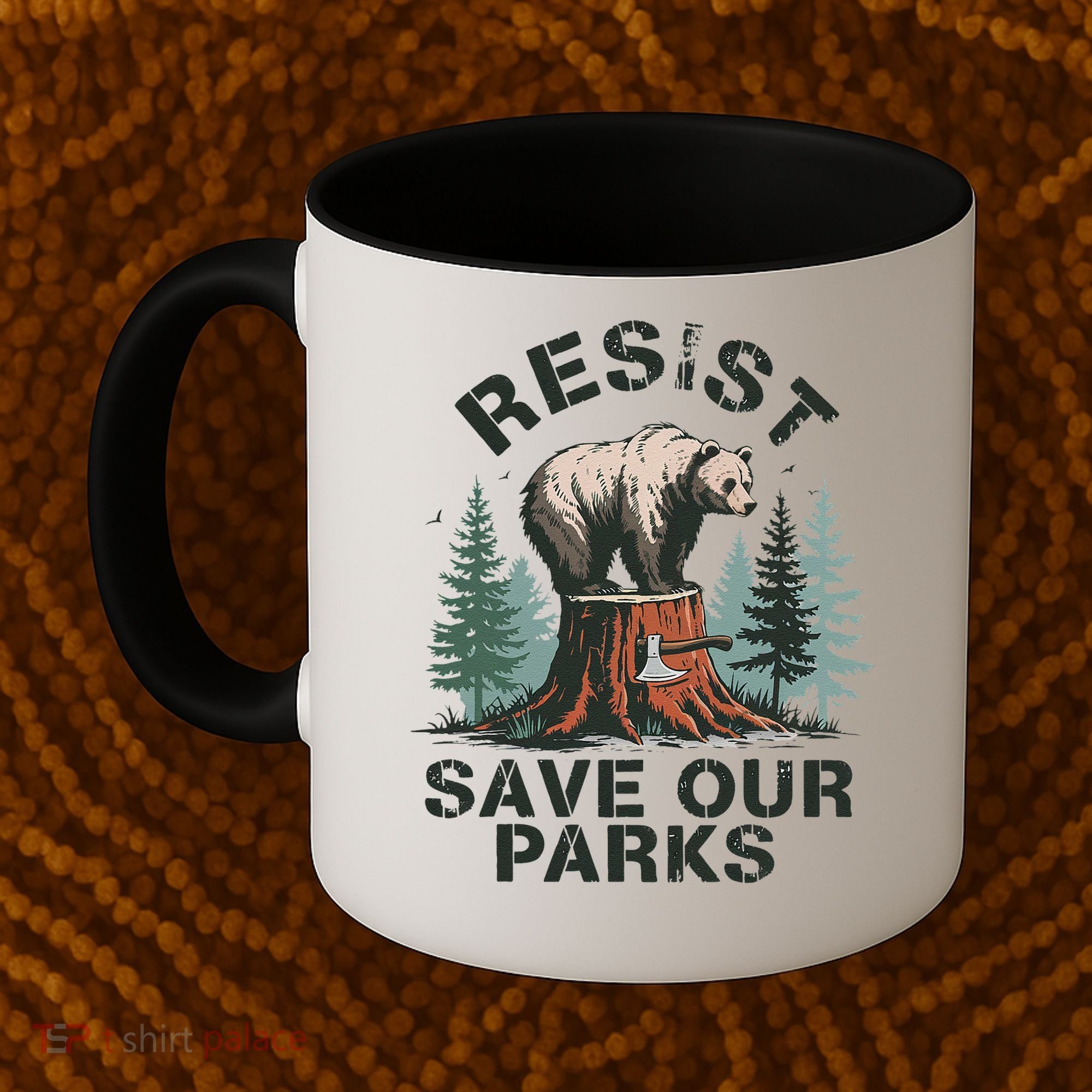 Resist Bear - Save Our Parks Wildlife Protection Women Coffee Mug