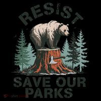 Resist Bear - Save Our Parks Wildlife Protection Women Coffee Mug thumb 5