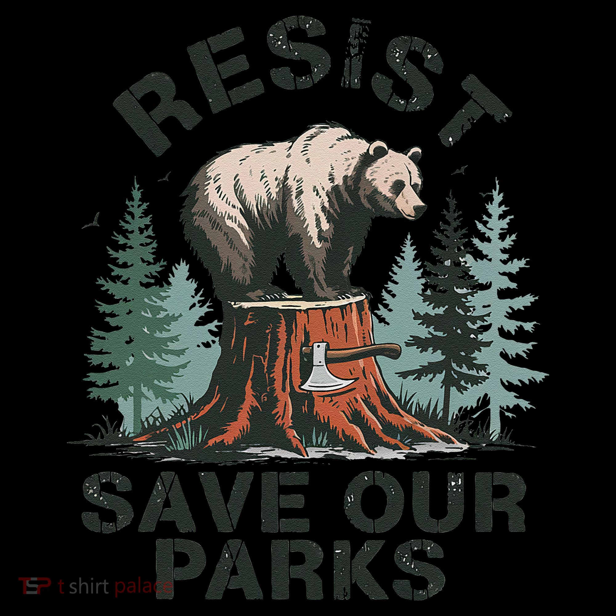 Resist Bear - Save Our Parks Wildlife Protection Women Coffee Mug
