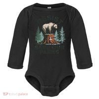 Resist Bear - Save Our Parks Wildlife Protection Women Baby Long Sleeve Bodysuit thumb 0