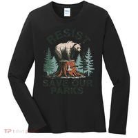 Resist Bear - Save Our Parks Wildlife Protection Women Women's Long Sleeve Shirt thumb 0