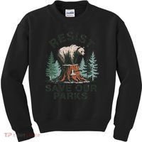 Resist Bear - Save Our Parks Wildlife Protection Women Kids Sweatshirt thumb 0