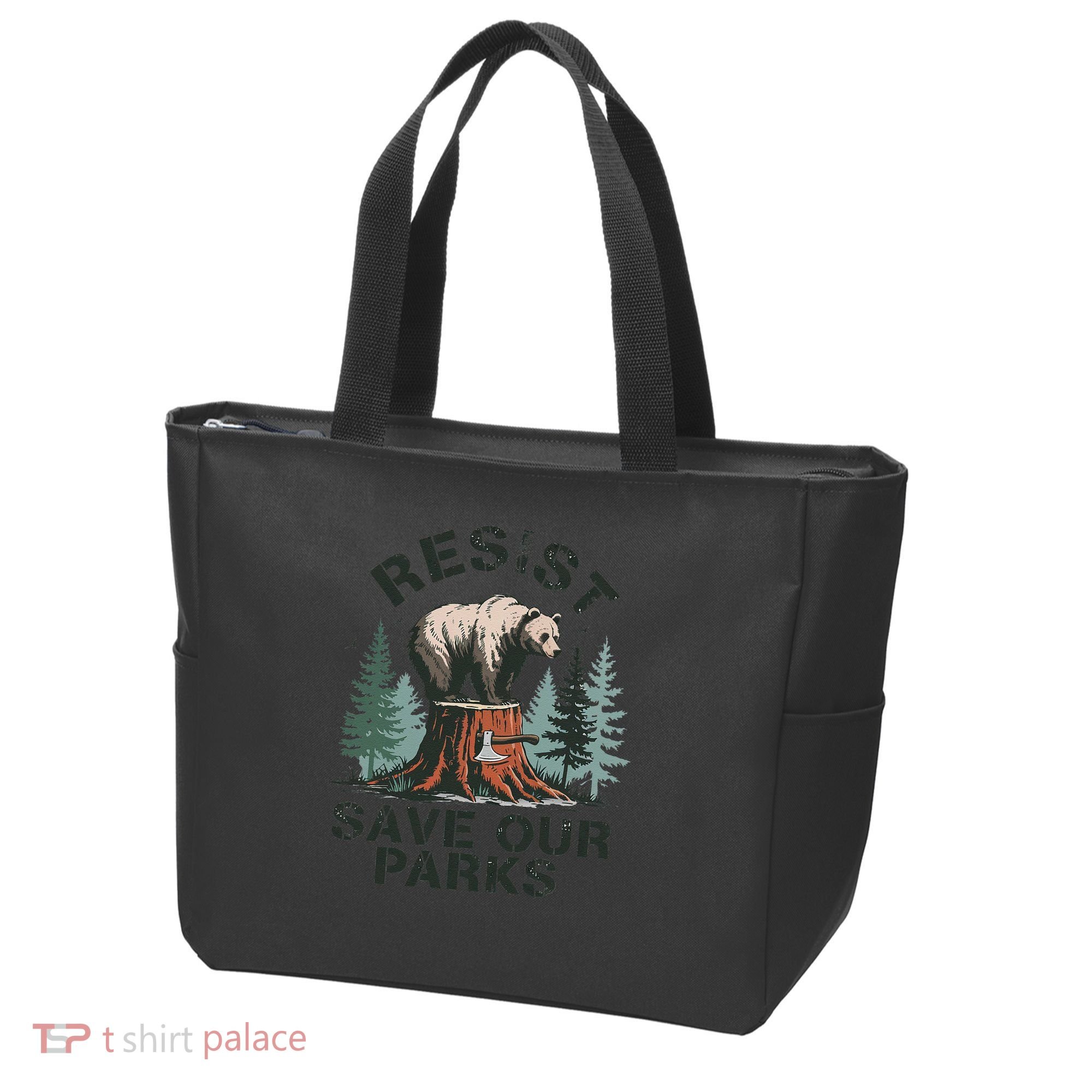 Resist Bear - Save Our Parks Wildlife Protection Women Tote Bag