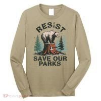 Resist Bear - Save Our Parks Wildlife Protection Women Long Sleeve Shirt thumb 0