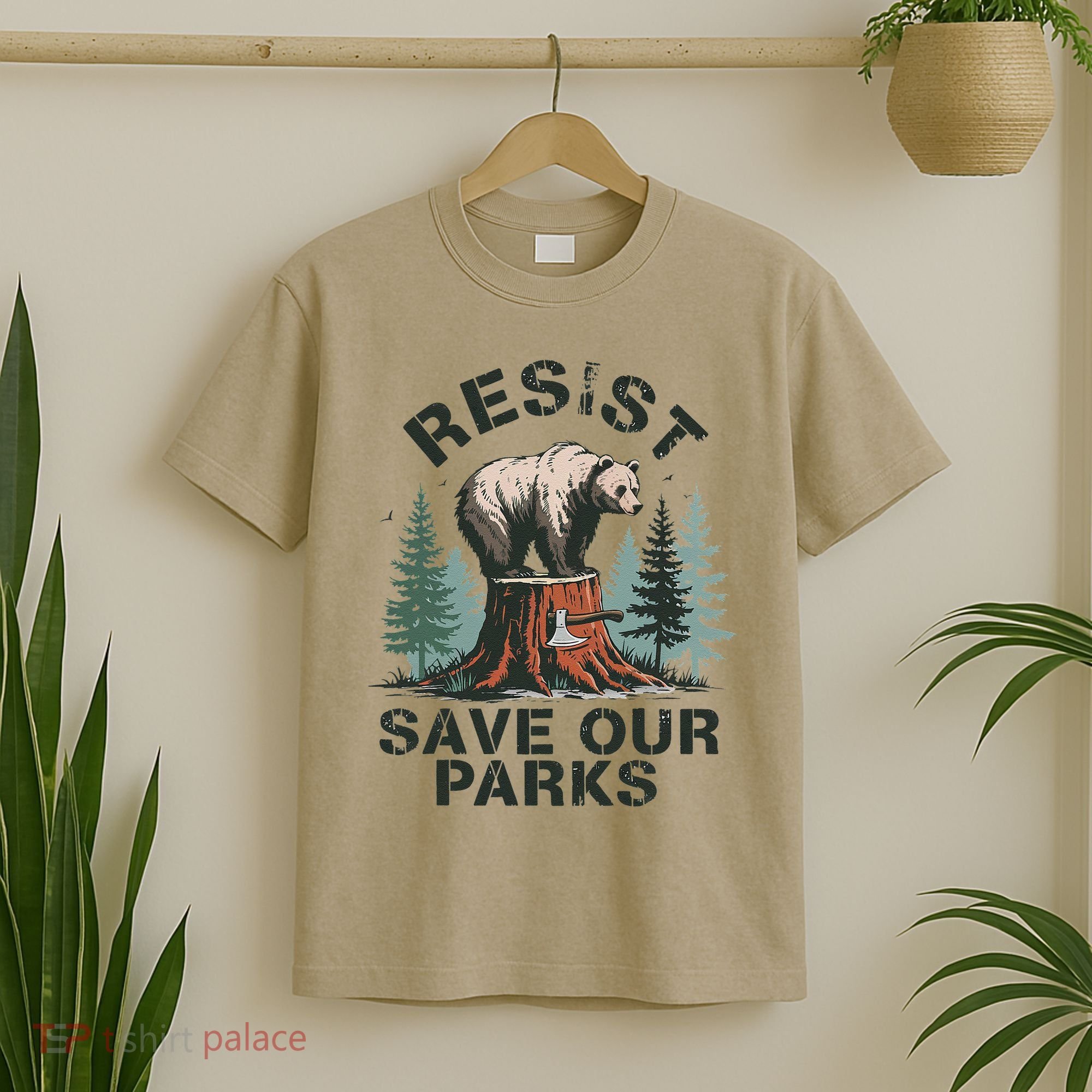 Resist Bear - Save Our Parks Wildlife Protection Women T-Shirt