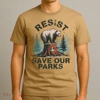 Resist Bear - Save Our Parks Wildlife Protection Women T-Shirt thumb 3